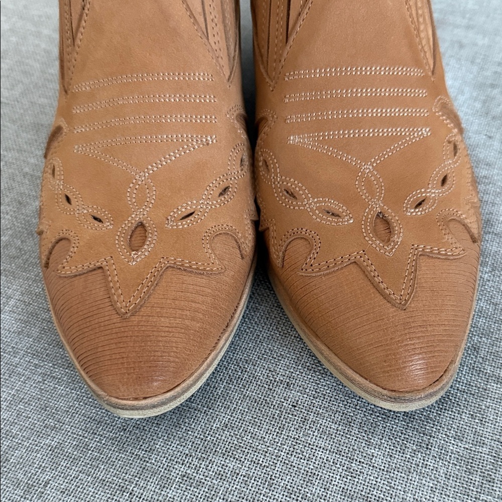 Anthropology, Silent D Tarvita Tan Leather Mules - Picture 8 of 9